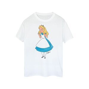 Alice In Wonderland Womens/Ladies Classic Boyfriend Cotton T-Shirt / White